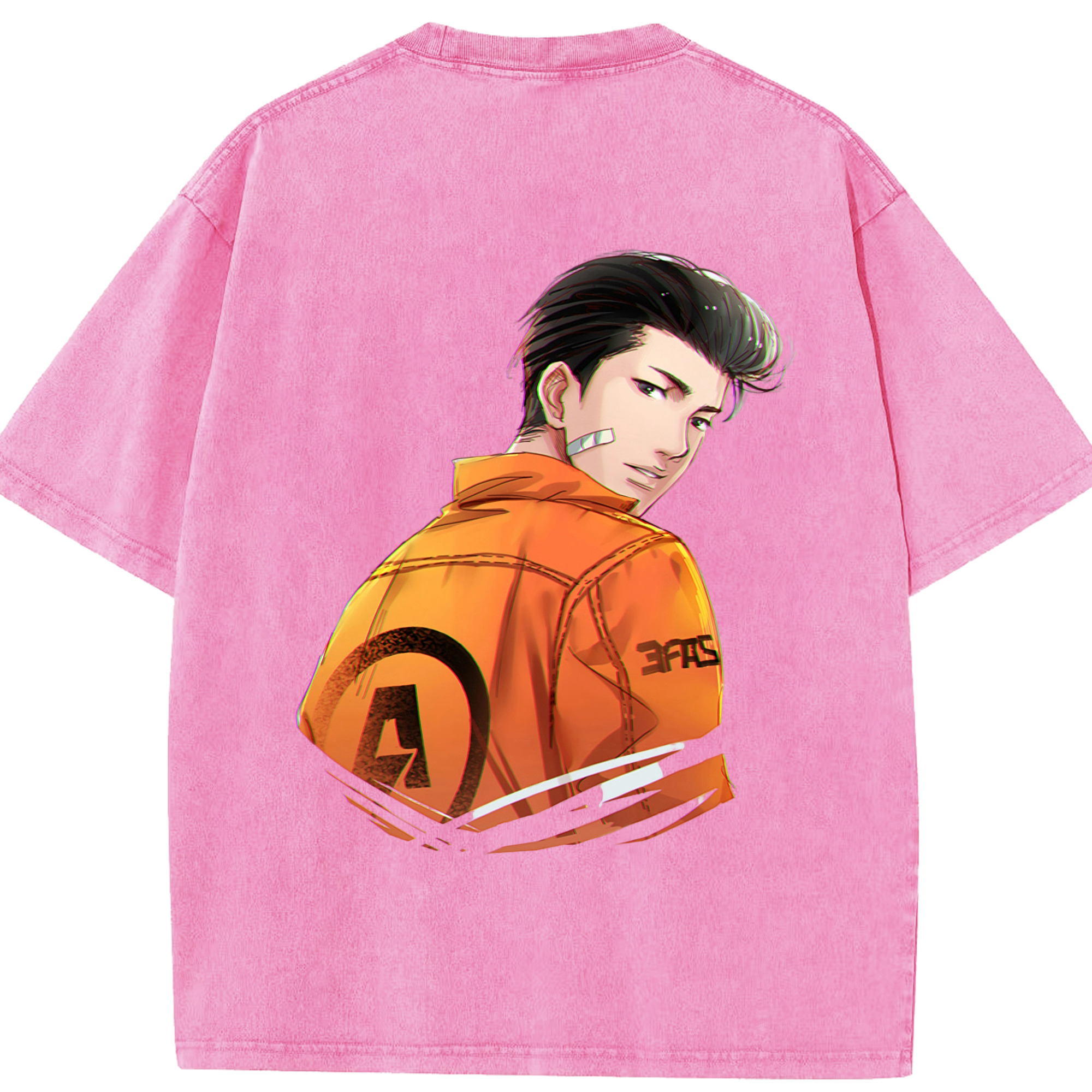 SLAM DUNK／スラムダンク 綿100% ヴィンテージ風 半袖Tシャツ（背面プリント）